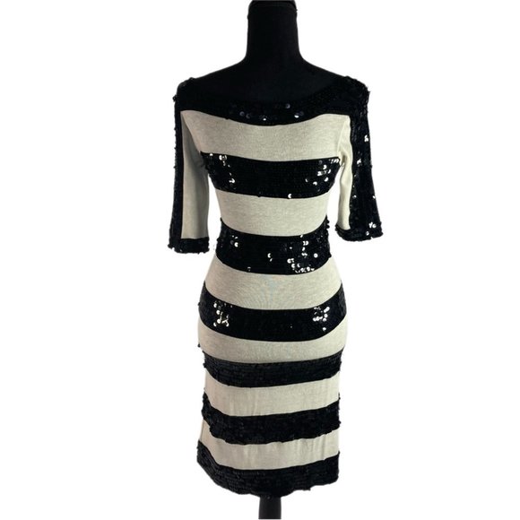 French Connection Sequinned Tube Dress - Picture 3 of 6